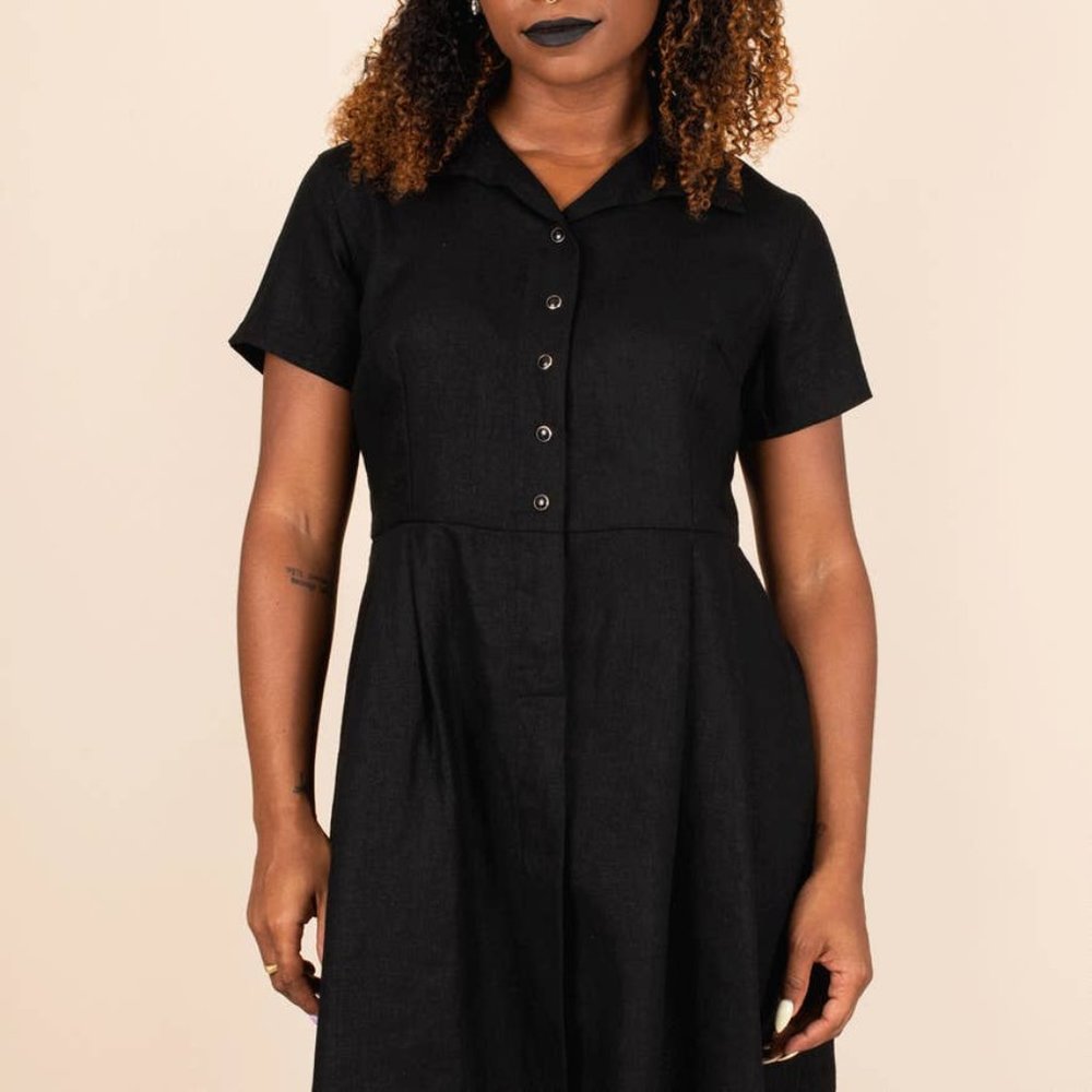 Tuesday Bassen Black Diner Dress (L)